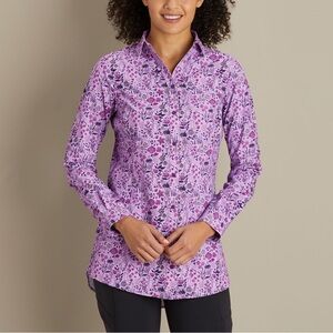Duluth Trading Co Women’s Sidewinder Gardening Printed Tunic
